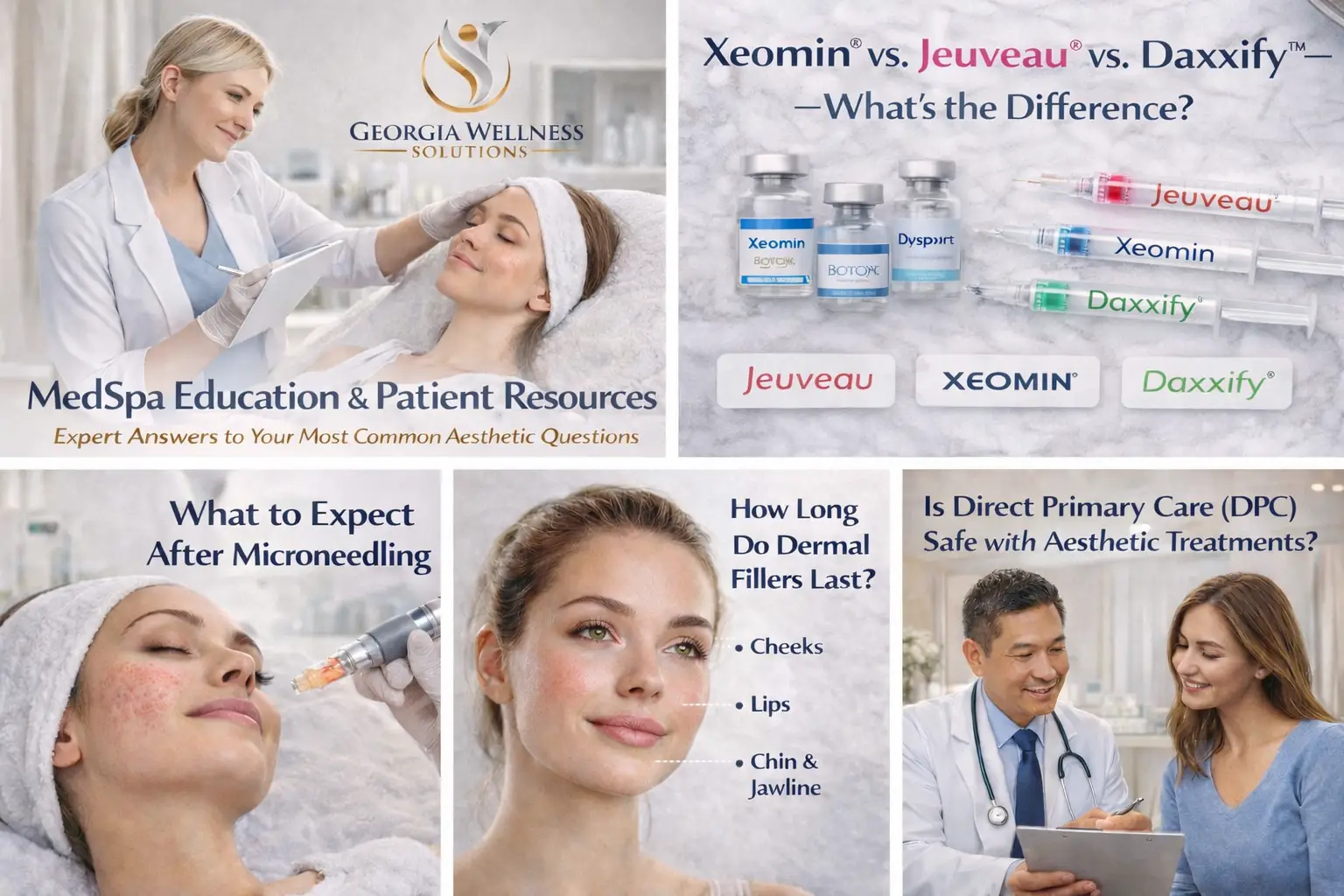 Daxxify® near me Griffin GA, Jeuveau® near me Griffin GA| Xeomin® near me Griffin, GA| Dysport® near me Griffin GA| Daxxify® near me Griffin, Georgia| Jeuveau® near me Griffin Georgia| Xeomin® near me Griffin, Georgia, Dysport® near me Griffin, Georgia| Neuromodulator near me Griffin, Georgia| Georgia Wellness Solutions & Med Spa| Microneedling near me Griffin, Georgia| Aesthetic Treatments near me Griffin, Georgia"> <META NAME="description" CONTENT="Get Daxxify, Jeuveau®, Xeomin®, and Neuromodulators at Georgia Wellness Solutions & Med Spa, Microneedling near me Griffin Georgia. Expert Answers to Your Most Common Aesthetic Questions At Georgia Wellness Solutions & Med Spa, we believe informed patients make confident decisions. Whether you’re new to aesthetic treatments or are looking for options we have you covered. Now serving Griffin, GA.